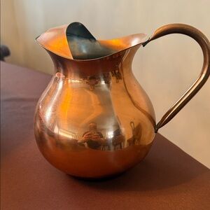 Elegant Copper Serveware Pitcher